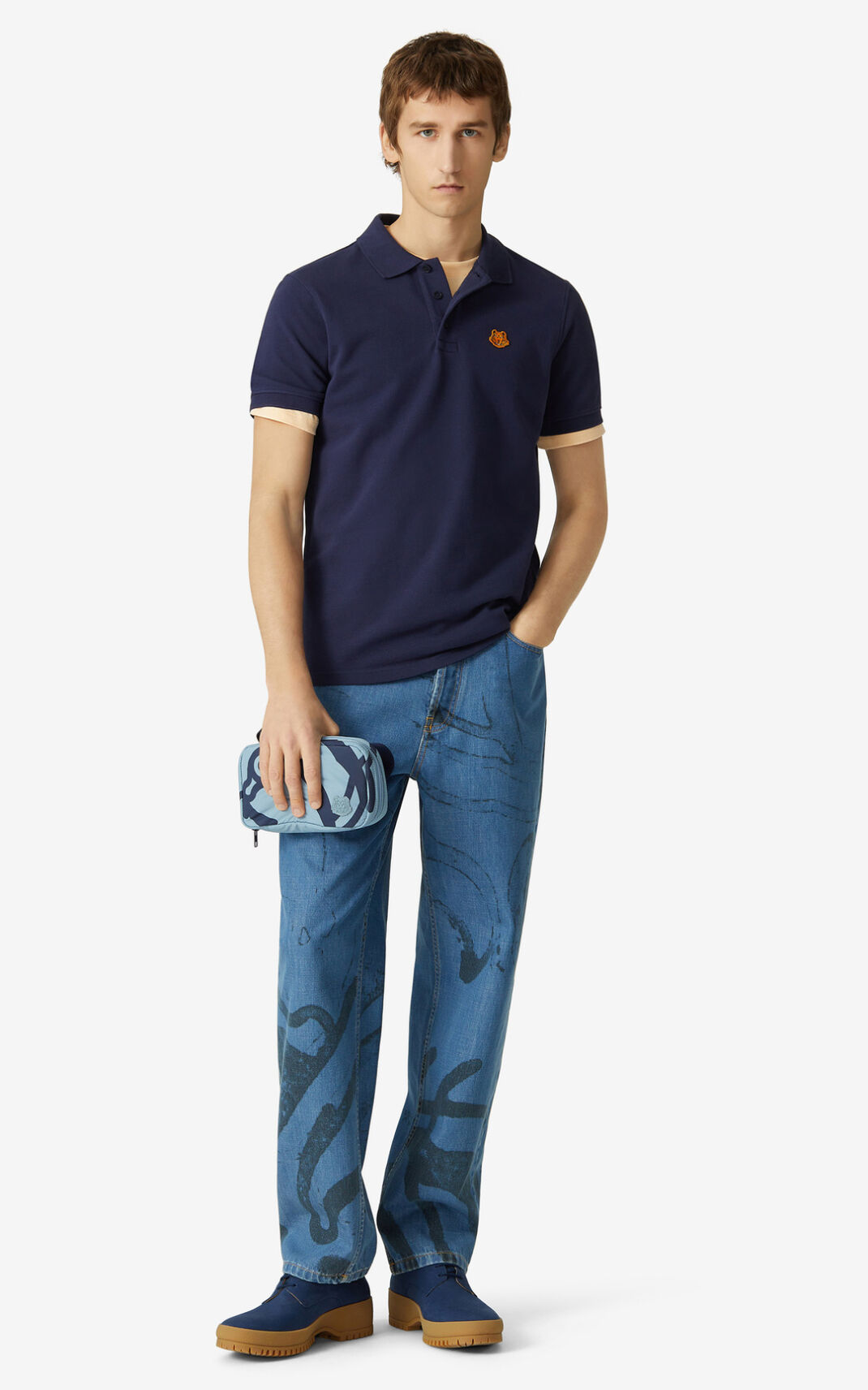 Polo Kenzo Tiger Crest Hombre Azul Marino Azules - SKU.5993455